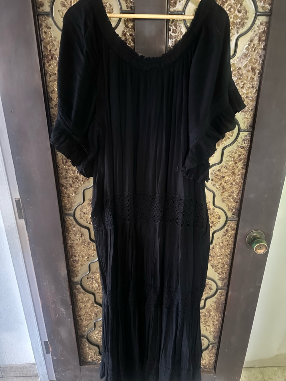 Free People Dream On Maxi Dress - Elegant Crochet Detail - Picture 3 of 7
